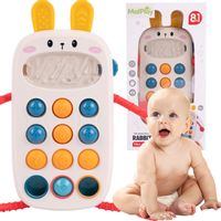 Telefon Króliczek Sensoryczny Smartfon Edukacyjny z Dźwiękiem