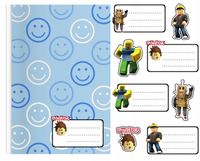 NAKLEJKI NA ZESZYT ZESZYTY NALEPKA 8szt - ROBLOX WZORY Z GIER + GRATIS