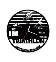 Zegar ścienny z płyty winylowej Triathlon 1/2 IM 34.8