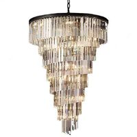 Pałacowy żyrandol crystal CGHERESPIR80 do jadalni stal