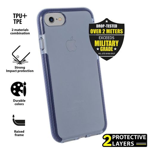 PURO Impact Pro Flex Shield - Etui iPhone 8 / 7 (granatowy) na Arena.pl