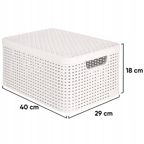 Curver Koszyk Pudełko Z Pokrywką Pojemnik 18L na Arena.pl