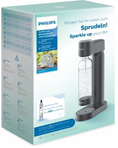 Saturator do wody PHILIPS GoZero ADD4901BK/10 Czarny na Arena.pl