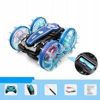 SAMOCHÓD ZDALNIE STEROWANY GESTAMI PŁYWAJĄCY KASKADERSKI PŁYWA AMFIBIA 4WD