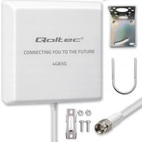Antena 4G 5G LTE Qoltec 9dBi | kierunkowa | zewnętrzna | SMA | wodoodporna