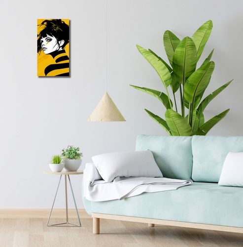 Obraz 20x40cm Żółty Wdzięk na Arena.pl