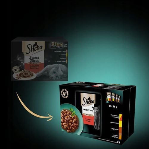 SHEBA Selection mokra karma dla kota Soczyste Smaki w sosie 12x 85g na Arena.pl