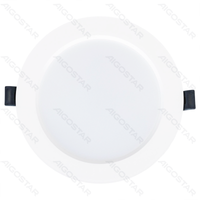 Oprawa sufitowa LED 9W 6500K okrągła wpuszczana 1 szt idealna do biura