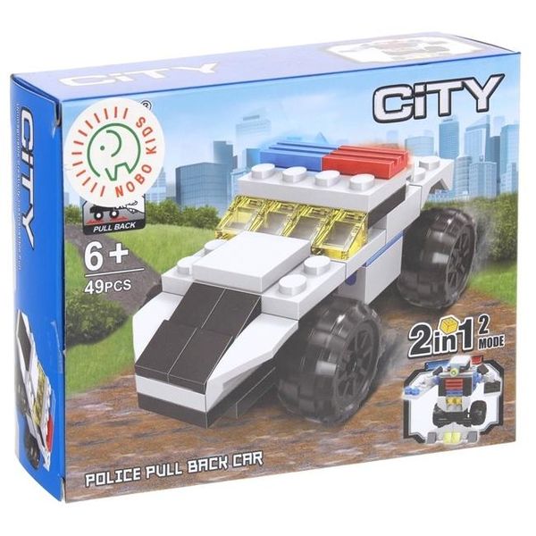 Klocki Konstrukcyjne 2w1 Auto Policyjne Robot zdjęcie 6