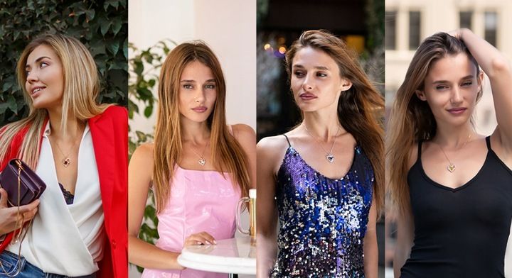 NASZYJNIK SREBRNY 925 + WISIOREK SERDUSZKO, PROJEKTOWANIE MARKI CDE zdjęcie 10