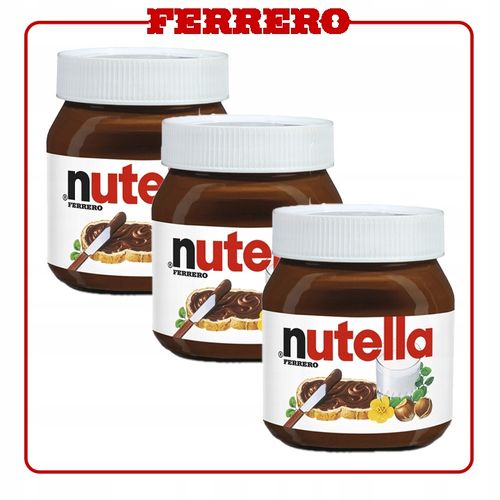 Pakiet 3 szt FERRERO KREM DO SMAROWANIA NUTELLA 350G na Arena.pl