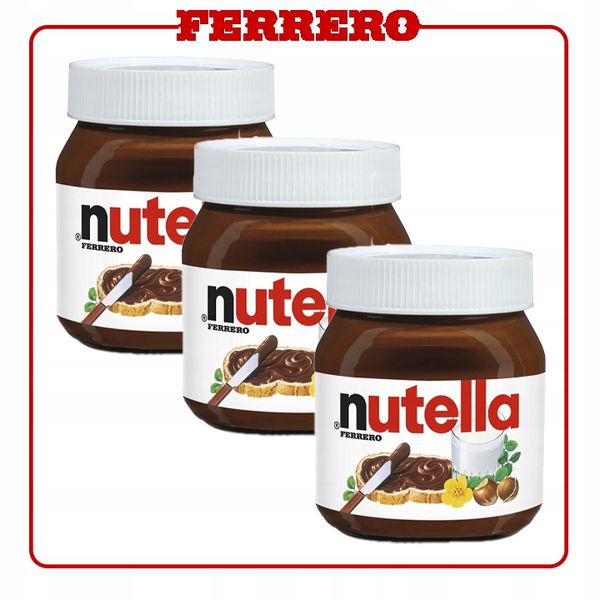 Pakiet 3 szt FERRERO KREM DO SMAROWANIA NUTELLA 350G zdjęcie 8