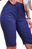 SZORTY spodenki przed kolano mega elastyczne streczowe GRANAT 2/3XL