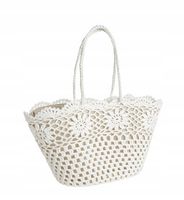 Torba szydełkowa w kolorze kości słoniowej 100% bawełna