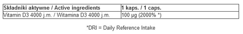 7Nutrition - Vitamin D3 4000 - 120 kaps. na Arena.pl