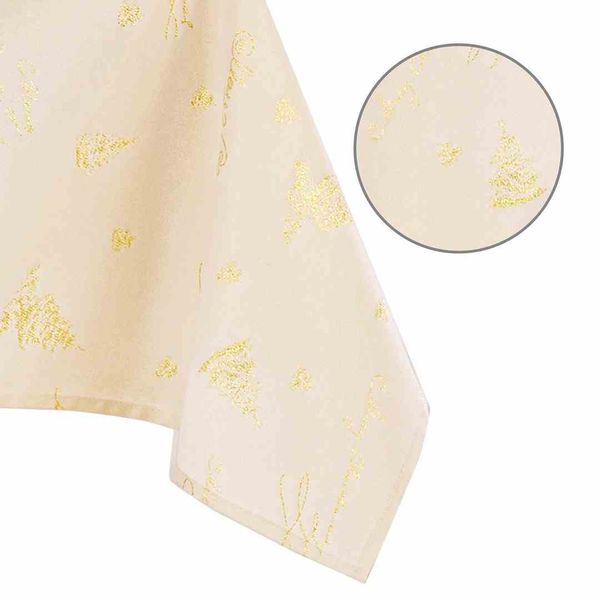 TCLOTH/AH/CHRISTMASEVE/HMD/GOLD/130X180 zdjęcie 1