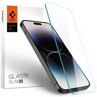 SZKŁO HARTOWANE SPIGEN GLAS.TR SLIM NA IPHONE 14 PRO - KRYSTALICZNIE PRZEJR