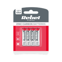 Baterie cynkowo węglowe REBEL R03 R3 4xAAA blister