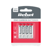 Baterie cynkowo węglowe REBEL R03 R3 4xAAA blister
