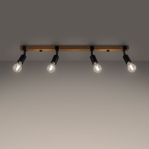 Plafon ZUCA 4 czarny na Arena.pl