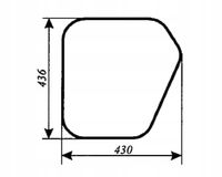 szyba boczna - bok do ciągnika Jumz 6K Białoruś