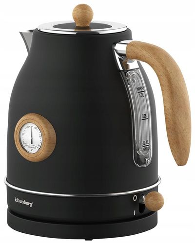 Czajnik elektryczny Klausberg KB-7907 1.7L z termometrem Czarny Retro 2200W na Arena.pl
