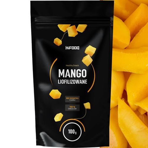 Mango Liofilizowane 100g PLASTRY, suszone mrozem PREMIUM HiFOOD na Arena.pl