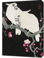 Obraz 50x70cm Two Cockatoo, Koson Japoński Vintage do Salonu