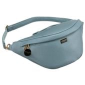 modna sportowa niebieska saszetka damska na biodra, na ramię lub przez