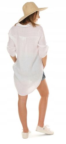 F663 Lniana KOSZULA tunika LEN na Arena.pl