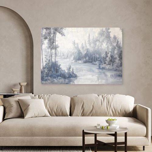 Obraz na płótnie,  Rzeka drzewa natura 60x40 na Arena.pl