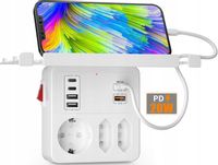 LISTWA ANTYPRZEPIĘCIOWA ZASILAJĄCA ROGAŁĘŹNIK SUPER SZYBKA ŁADOWARKA 9w1 !!