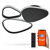 Lampa Sufitowa LED Plafon Natynkowy TUYA Aplikacja Na Telefon + Pilot 80W
