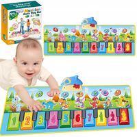 MATA MUZYCZNA TAŃCZENIA DZIECI INTERAKTYWNA PIANINKO NAGRYWA 1,1 m WOOPIE