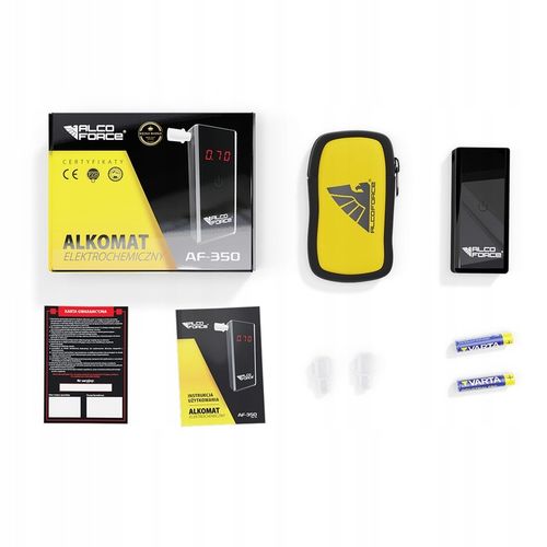 Alkomat AlcoForce AF-350 + kalibracja + ustniki na Arena.pl