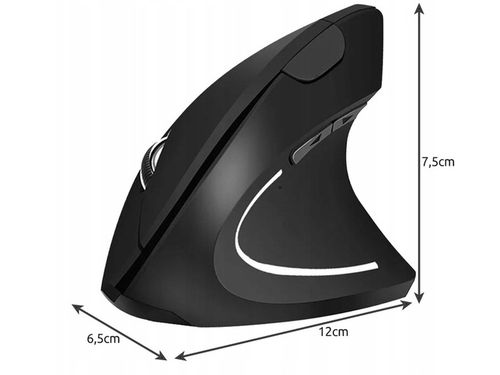 MYSZ BEZPRZEWODOWA PIONOWA WERTYKALNA ERGONOMICZNA MYSZKA 2.4GHZ USB na Arena.pl