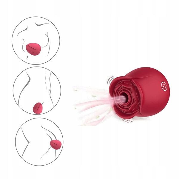Powietrzny Wibrator Damski Róża Ssący Łechtaczkę zdjęcie 8