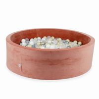 Suchy basen 130x40cm Velvet Soft Canyon Clay z piłeczkami 700szt (przezroczyste, białe, perłowe, srebrne, jasnozłote)