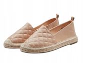 ONLY damskie ESPADRYLE Z PIKOWANĄ CHOLEWKĄ beżowe rozmiar 40