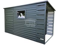 Schowek Domek Ogrodowy 3x2 wiata 0,5x2 drzwi okno dach GP626