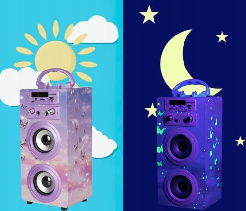 DYNASONIC BLUETOOTH KARAOKE Z MIKROFONEM GŁOŚNIK PREZENT DLA DZIECKA na Arena.pl