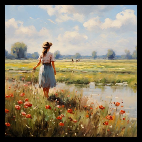 Plakat 40x40cm Wiejski Spokój zdjęcie 2