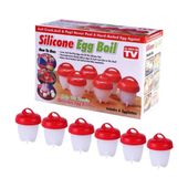 Silikonowe formy do gotowania jajek bez skorupek