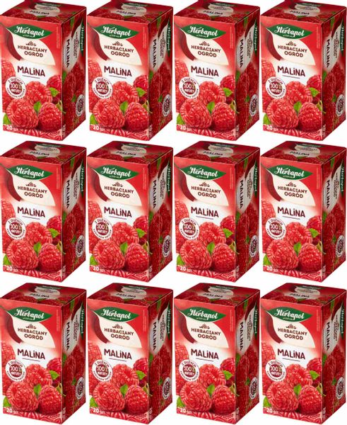(x10) HERBAPOL Herbata Malina 20tb zdjęcie 1