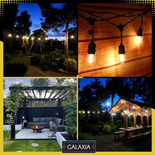 GIRLANDA ŚWIETLNA OGRODOWA 20m Żarówki 20 LED Zewnętrzna Lampki na Arena.pl