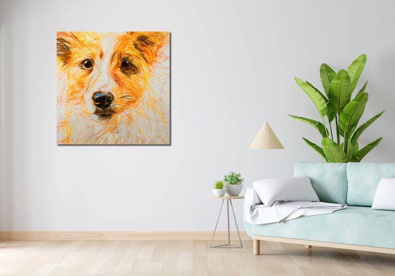 Obraz 90x90cm Uroczy Gość zdjęcie 2