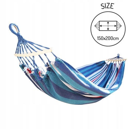 HAMAK Ogrodowy 2 Osobowy HUŚTAWKA XXL 200x150cm 2 Liny Pasy Haki Pokrowiec na Arena.pl