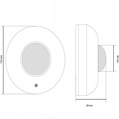 CZUJNIK RUCHU SUFITOWY ŚCIENNY ZMIERZCHU NATYNKOWY PIR LED CZUJKA na Arena.pl
