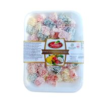 Oryginalne Tureckie Lokum Kokosowo-Owocowe 300g rachatłukum
