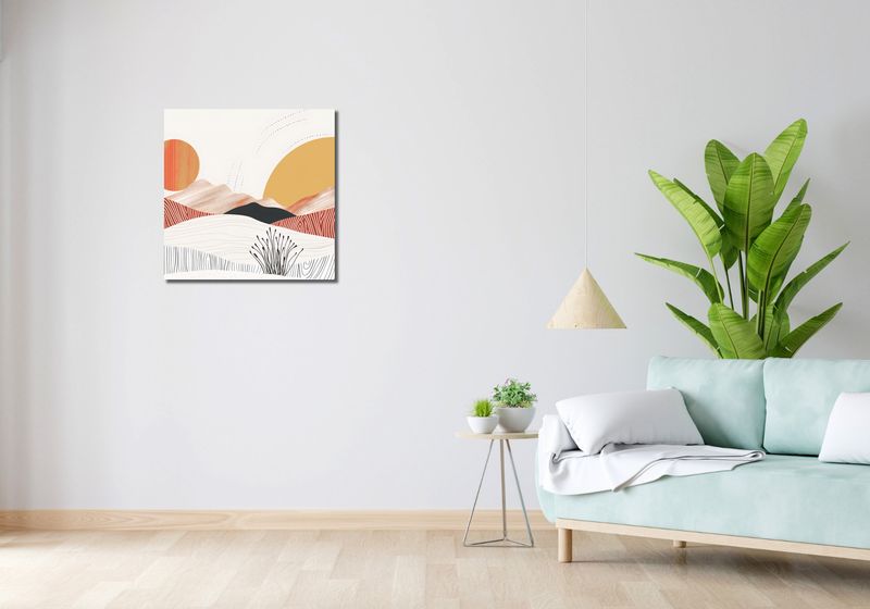 Obraz 60x60cm Roztańczone Słońce zdjęcie 2